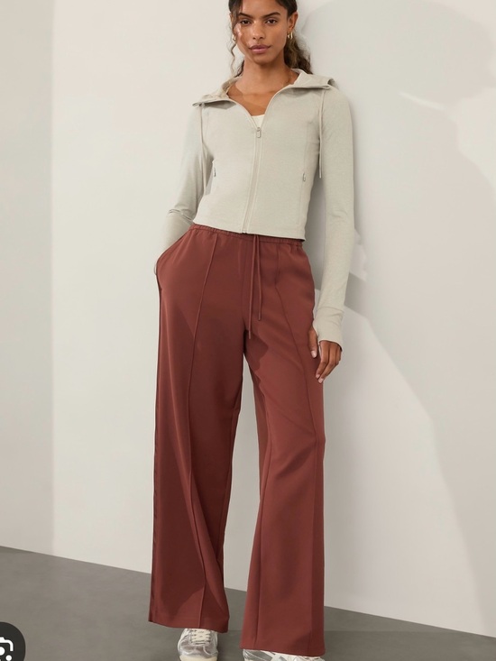 Athleta Pants - Athleta Endeavor Wide-Leg Pull-On Pants in brick red